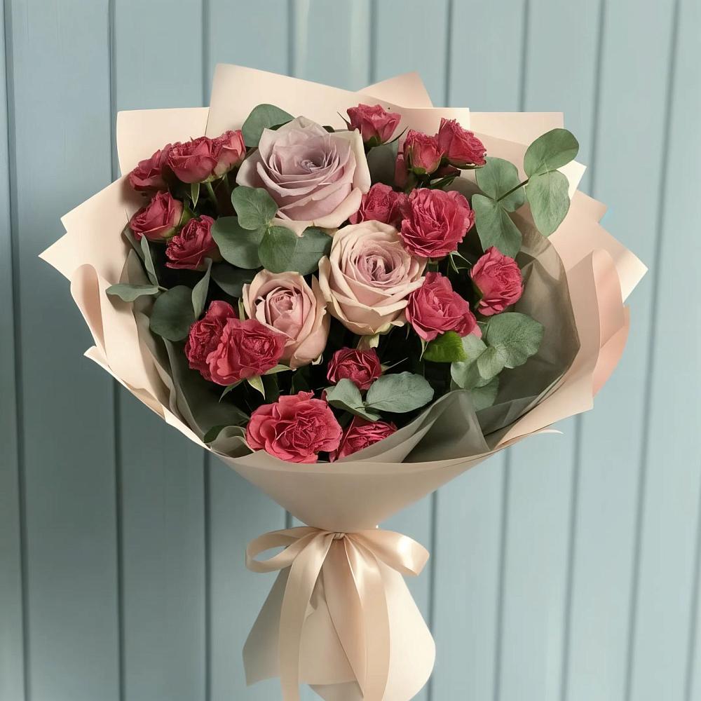 Букет цветов из: Гвоздики и Розы в Килемары