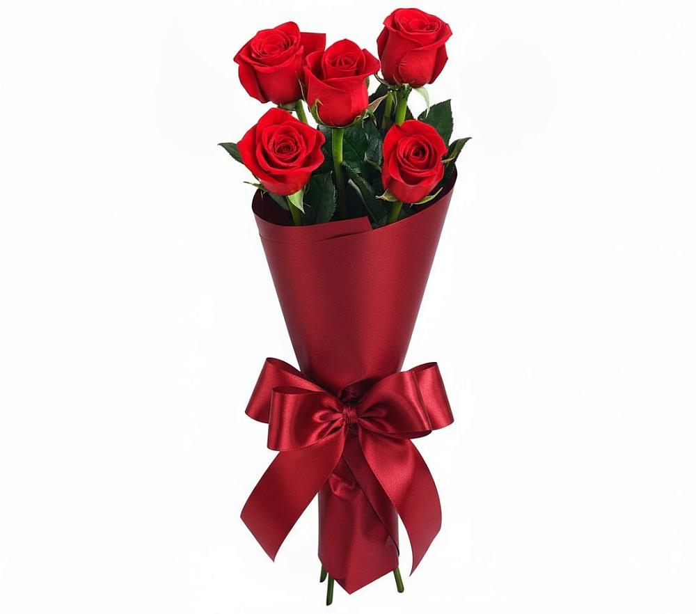 Букет 5 Красных роз Эдлесс Лав в Килемары
