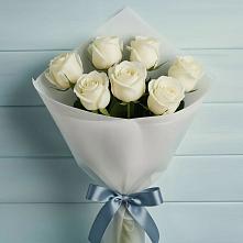 Букет 7 Белых роз Эдлесс Лав в Килемары