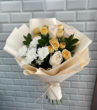 Букет цветов из:  Розы и Хризантемы в Килемары