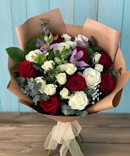 Букет цветов из:  Розы и Альстромерии в Килемары