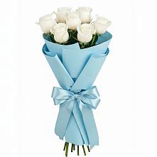 Букет 7 белых роз Проуд в Килемары