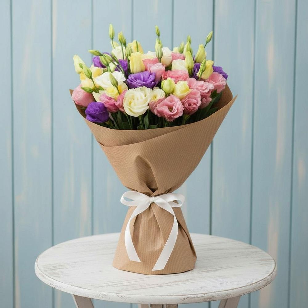 Букет цветов из: Лизиантусы в Килемары