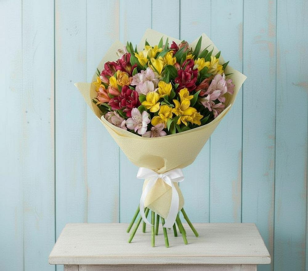 Букет цветов из: Альстромерии в Килемары